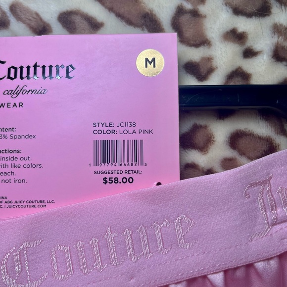 Juicy Couture Pink Silk Rhinestone Pajama Set - Picture 11 of 12
